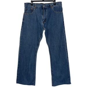 Levi's 517 Bootcut Jeans 36x27 100% Cotton Denim Blue Medium Wash Zip Fly